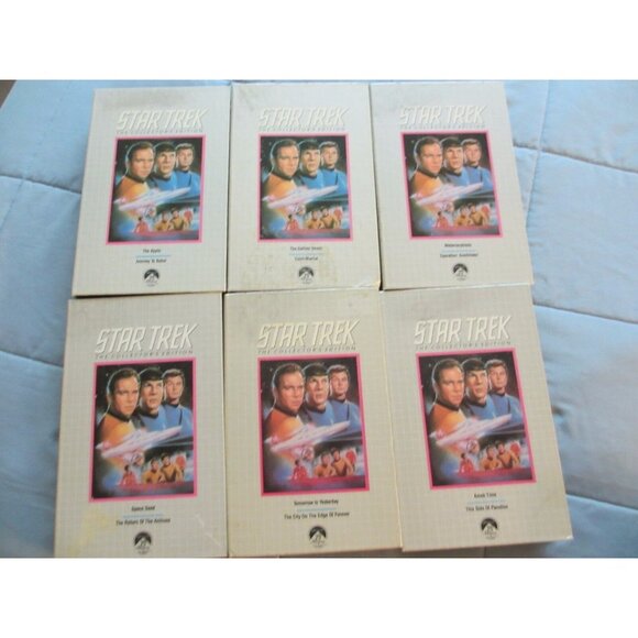 Star Trek The Original Series Collectors Edition VHS Set Of 6 Episodes - Picture 1 of 2